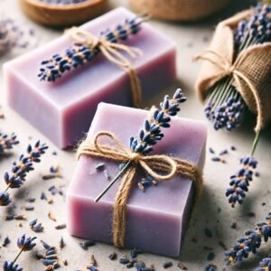 Jabón artesanal de lavanda
